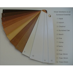 Tawney stained Wood Blinds 